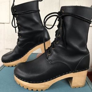 Black Sven Clogs Boot Size 38